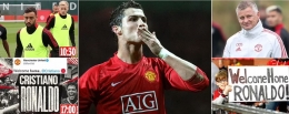 Cristiano Ronaldo dan sejumlah ilustrasi kembalinya ke Old Trafford: Dailymail.co.uk
