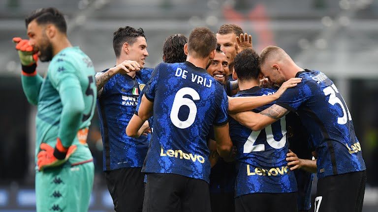 Inter menang besar di laga pembuka Serie A 2021/22. Sumber: via Reuters