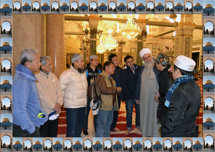 Berjumpa dan bercengkrama dengan Imam Masjid Al Aqsha (Dokumen Pribadi)