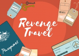 Revenge Travel, wisata balas dendam setelah lama terkurung. Sumber: Hasil olah pribadi via Canva