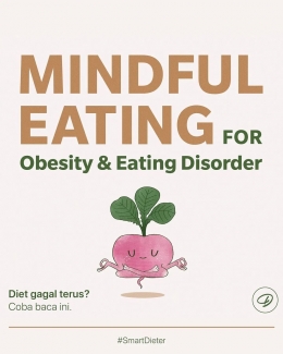 Menerapkan mindful eating untuk diet jangka panjang yang sukses (sumber: instagram Dapurfit)