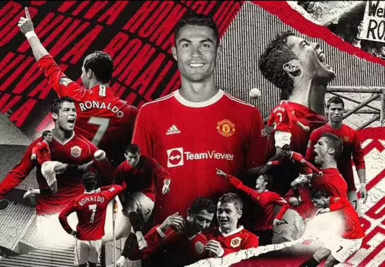 Sejumlah ilustrasi Cristiano Ronaldo saat berseragam Manchester United: Dailymail.co.uk