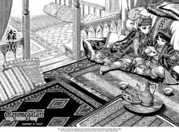 Amir dan Karluk dalam Otoyomegatari (Kaoru Mori/Harta Magazine via mangafox.com)