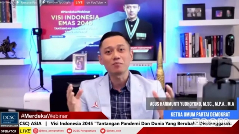 Ketua Umum Partai Demokrat Agus Harimurti Yudhoyono (Dokpri|Screenshot)