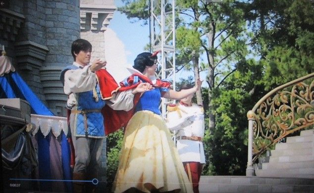 Cinderella dan pangeran menari di halaman kastil (dok pribadi)