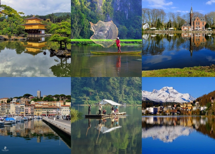 Kolase foto-foto refleksi dari berbagai destinasi. Sumber: Dokumentasi pribadi