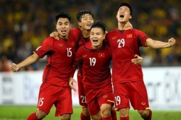 Para pemain Vietnam saat Piala AFF 2018. Foto:affsuzukicup.com dipublikasikan kompas.com