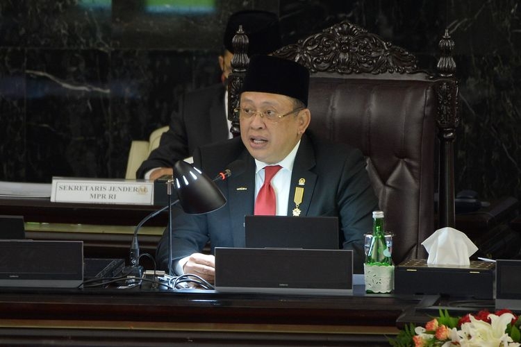 Ketua MPR Bambang Soesatyo saat menyampaikan pidato dalam sidang tahunan MPR pada 16 Agustus 2021 lalu. Sumber: Dokumen DPR RI via Kompas.com