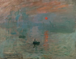 Impression, Soleil Levant (Impression, Sunrise) karya Claude Monet (Sumber: wikiart.org) 