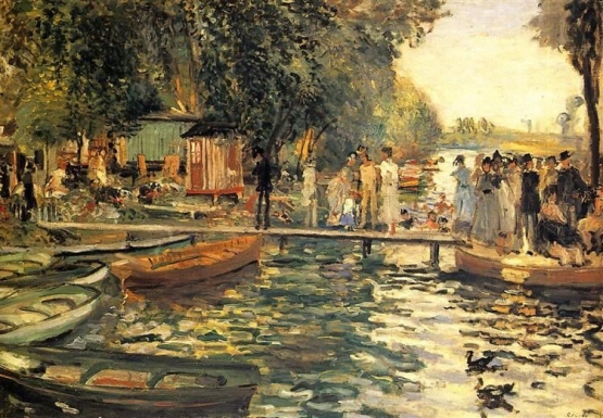 La Grenouillere karya Pierre-Auguste Renoir (Sumber: wikiart.org) 
