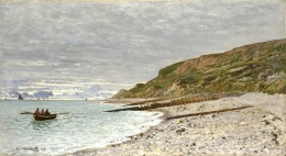 The Pointe of Heve karya Claude Monet (Sumber: wikiart.org) 
