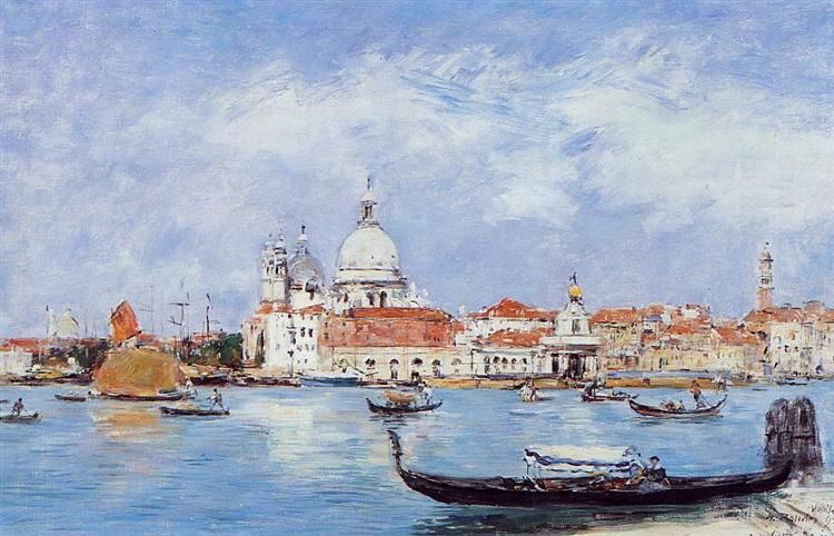 Venice, View from the Grand Canal karya Eugene Boudin (Sumber: wikiart.org) 