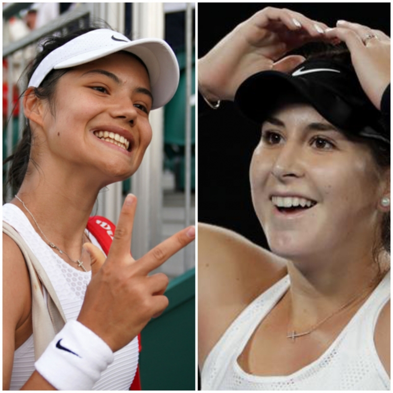 Emma Raducanu(kiri)(tennis365.com), Belinda Bencic(kanan)(sport.tempo.co)