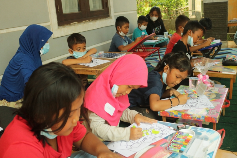 Sosialisasi dan pengadaan lomba anak-anak (Dokpri)