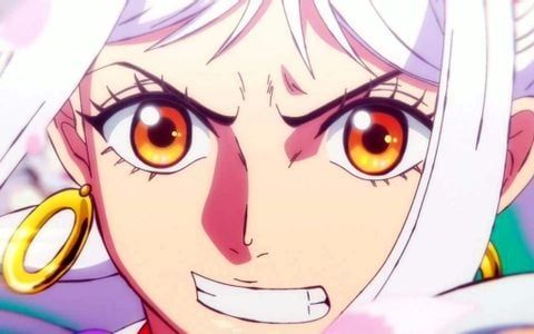Illustrasi wajah Yamato didalam seri Anime One Piece. (Sumber: CBR.com)