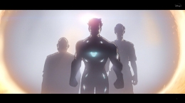 Momen saat Iron Man, Wong dan Strange muncul sebagai zombie. Sumber : Disney+