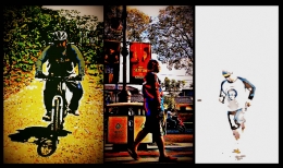 Bersepeda, Jalan Kaki, dan Lari (Foto Ilustrasi oleh Cuham )