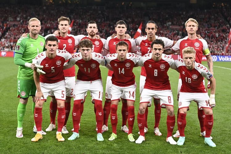 Tim Denmark tampil impresif di kualifikasi Piala Dunia 2022 Grup F (sumber : kompas.com)