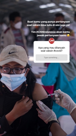 Q&A di Instagram Story CNN Indonesia