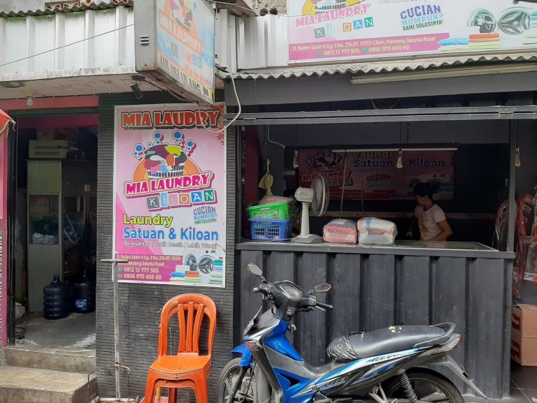 Mia Laundry, Jalan Raden Saleh 2 Gg.2 No.274 Rt.07 Rw.03 (Dokpri)