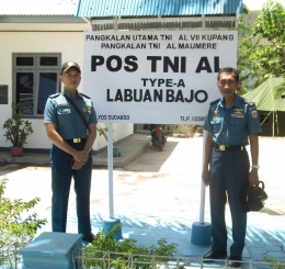 Sejenak bersama sebelum meninggalkan Pos TNI AL Labuan Bajo kembali pangkalan masing-masing, dokpri.