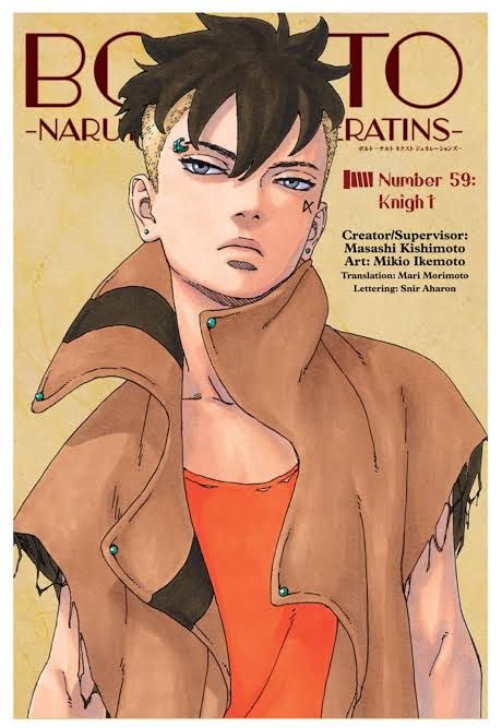 Kawaki dalam cover manga Boruto: Naruto Next Generation Chapter 59. (Sumber: Dok. Shueisha)