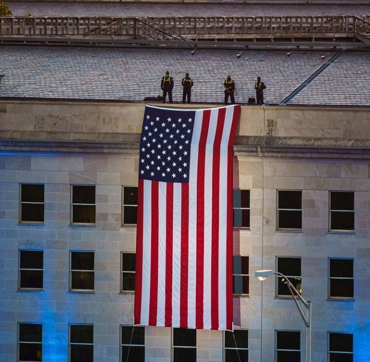 Bendera Amerika Serikat di Pentagon (dok.usatoday)