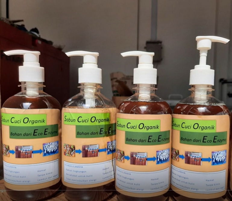 Sabun organik cair berbahan eco enzyme./Dokpri