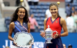 Dua remaja putri yang menghebohkan dunia tenis. Photo: Getty Images /AFP   