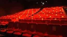 Suasana dalam bioskop. Sumber : Dok. Pribadi
