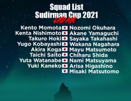 Tim Jepang di Piala Sudirman 2021 dihuni para pemain muda: https://twitter.com/BadmintonTalk
