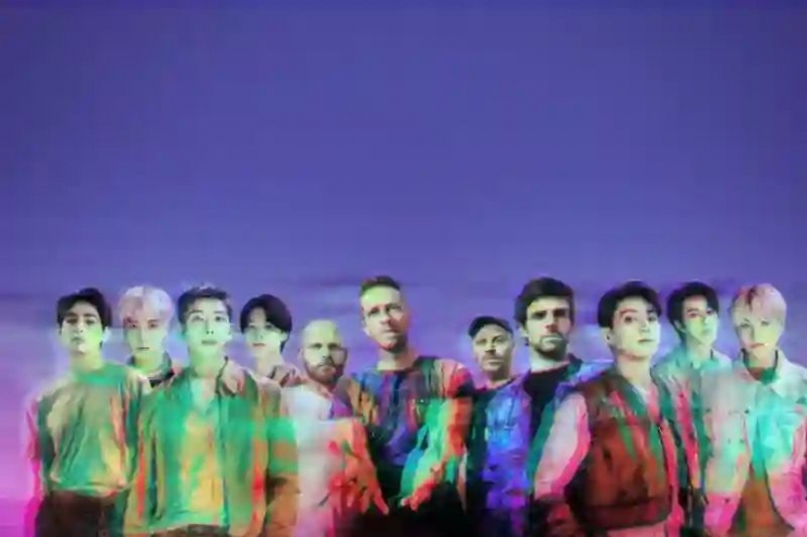 Coldtan, sebutan untuk kolaborasi Coldplay dan Bangtan Boys (BTS). Foto: antaranews.com