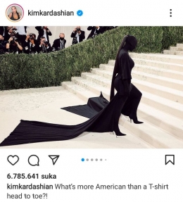Caption foto-foto yang diunggah Kim Kardashian di akun Instagram miliknya. (Tangkapan layar akun Instagram Kim Kardashian/@kimkardashian) 