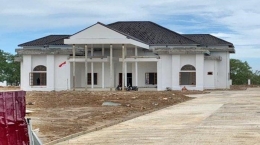 Rumah dinas Bupati Penajam Paser Utara sedang dalam proses pembangunan. | Tribunkaltim.co
