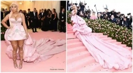 Nicki Minaj di Met Gala 2019. Met Gala 2020 tidak diadakan karena pandemi. Foto: fashionsizzle.com