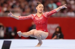 Suni Lee, pesenam Amerika Serikat, meraih emas di Olimpiade Tokyo 2020: Carmen Mandato/Getty Images  