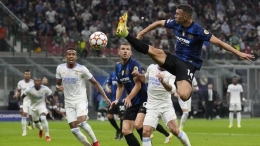 Inter agresif di babak pertama saat menjamu Real Madrid. Sumber: AP/Antonio Calanni/via Detik.com