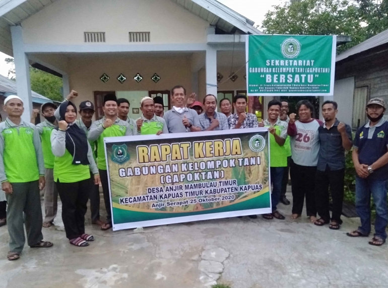 Gapoktan Bersatu Desa Anjir Mambulau Timur Kecamatan Kapuas Timur Kabupaten Kapuas Kalimantan Tengah (Dokpri)