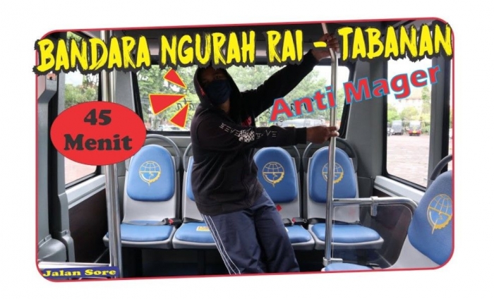 Bus Trans Metro Dewata Bandara Ngurah Rai Ke Tabanan Bali/dokpri