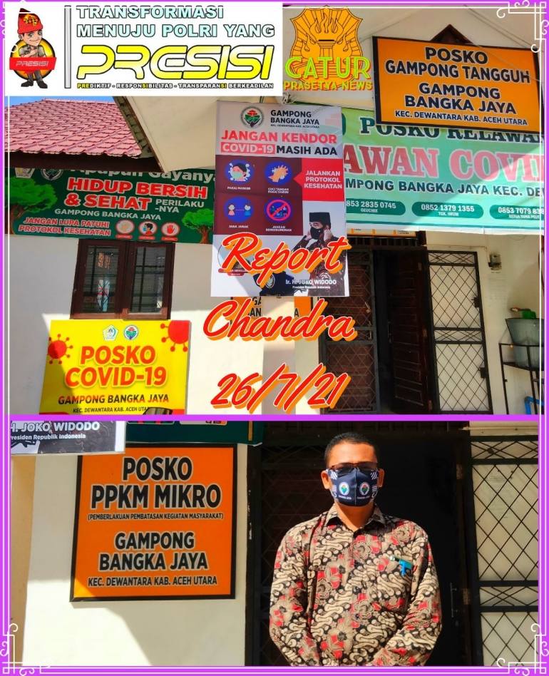 Kantor Keuchik Gampong bangka Jaya Kec Dewantara Kab. Aceh utara Editor Chandra