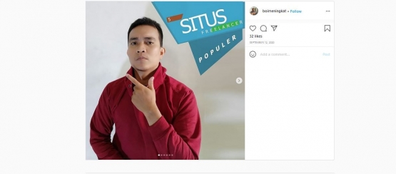 Situs Freelancer/akun instagram @boimeningkat