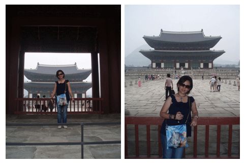 Dokumentasi pribadi/Latar belakangku Istana Gyeongbokgung, setelah memasuki pintu gerbang utamanya