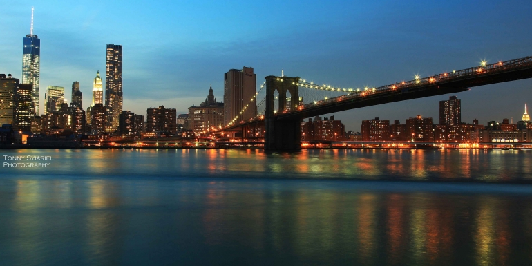 Jembatan Brooklyn dan Manhattan- New York. Sumber: dokumentasi pribadi