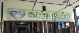 Soto Goto dibelakang Shoping (sumber pribadi)