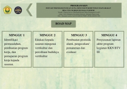 Gambar 1. Roadmap Pelaksanaan Program KKN BTV III/Dokpri