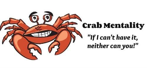Ilustrasi crab mentality | sumber: jamalashley.wordpress.com