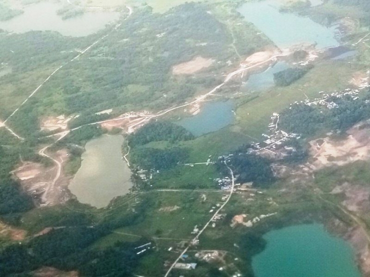 Foto udara lubang Tambang Samarinda 2021 I Dokpri