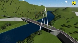 Desain Jembatan Tano Ponggol (Foto : medan.tribunnews.com)
