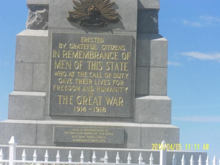Keterangan mengenai Memorial War (Dok Pribadi)