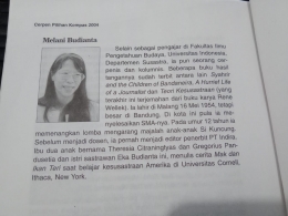 Keterangan singkat tentang Melani Budianta, sumber: dokumentasi pribadi